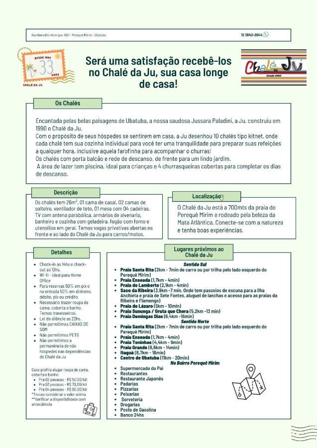 Chale Da Ju Alojamento Ubatuba